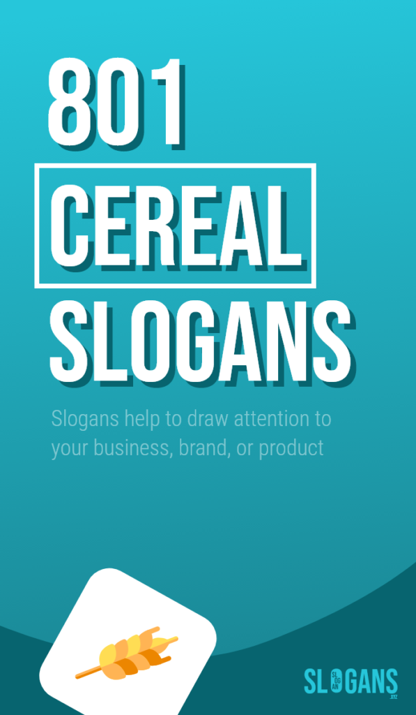cereal slogans taglines
